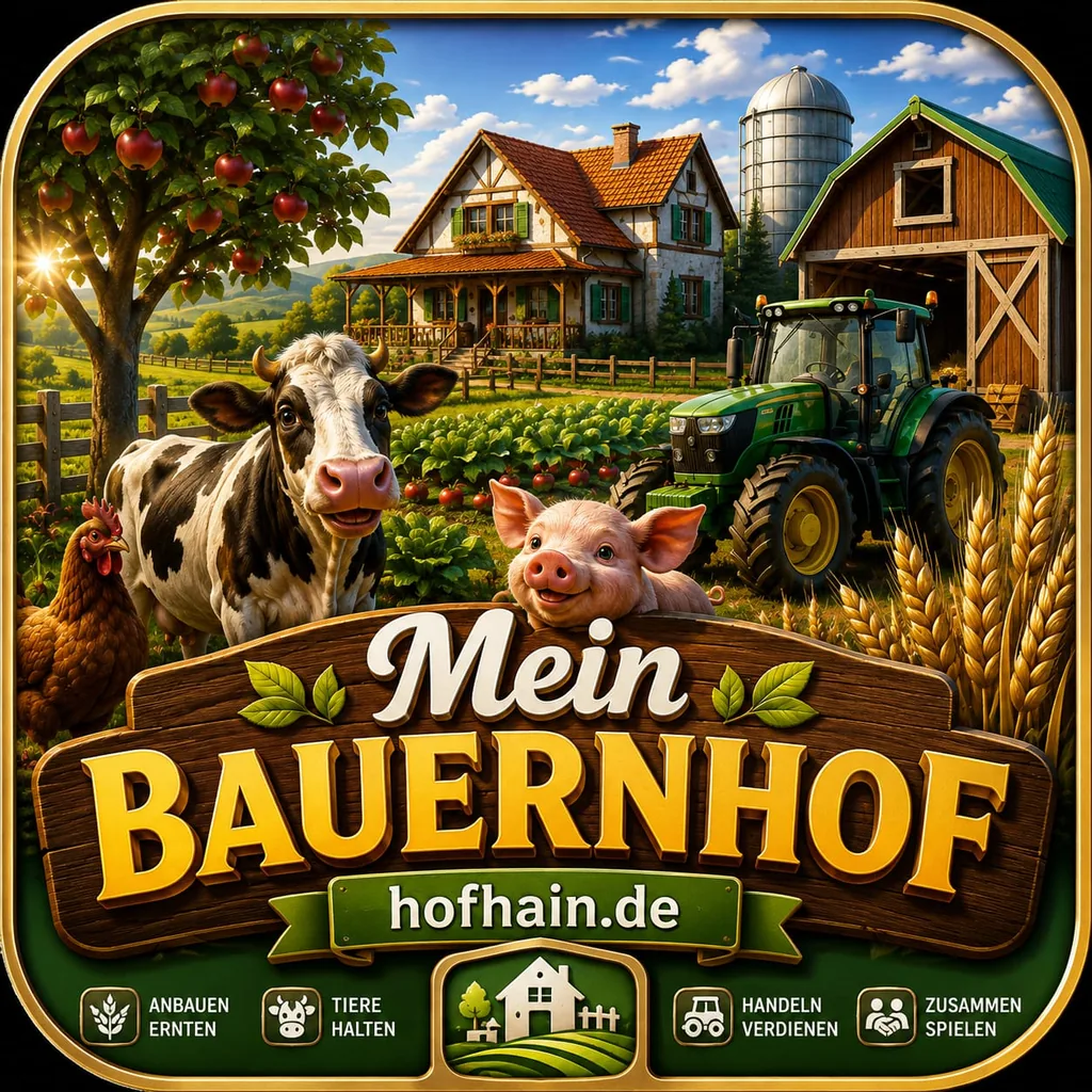 Hofhain Bauernhofspiel mit langfristigem Hofaufbau